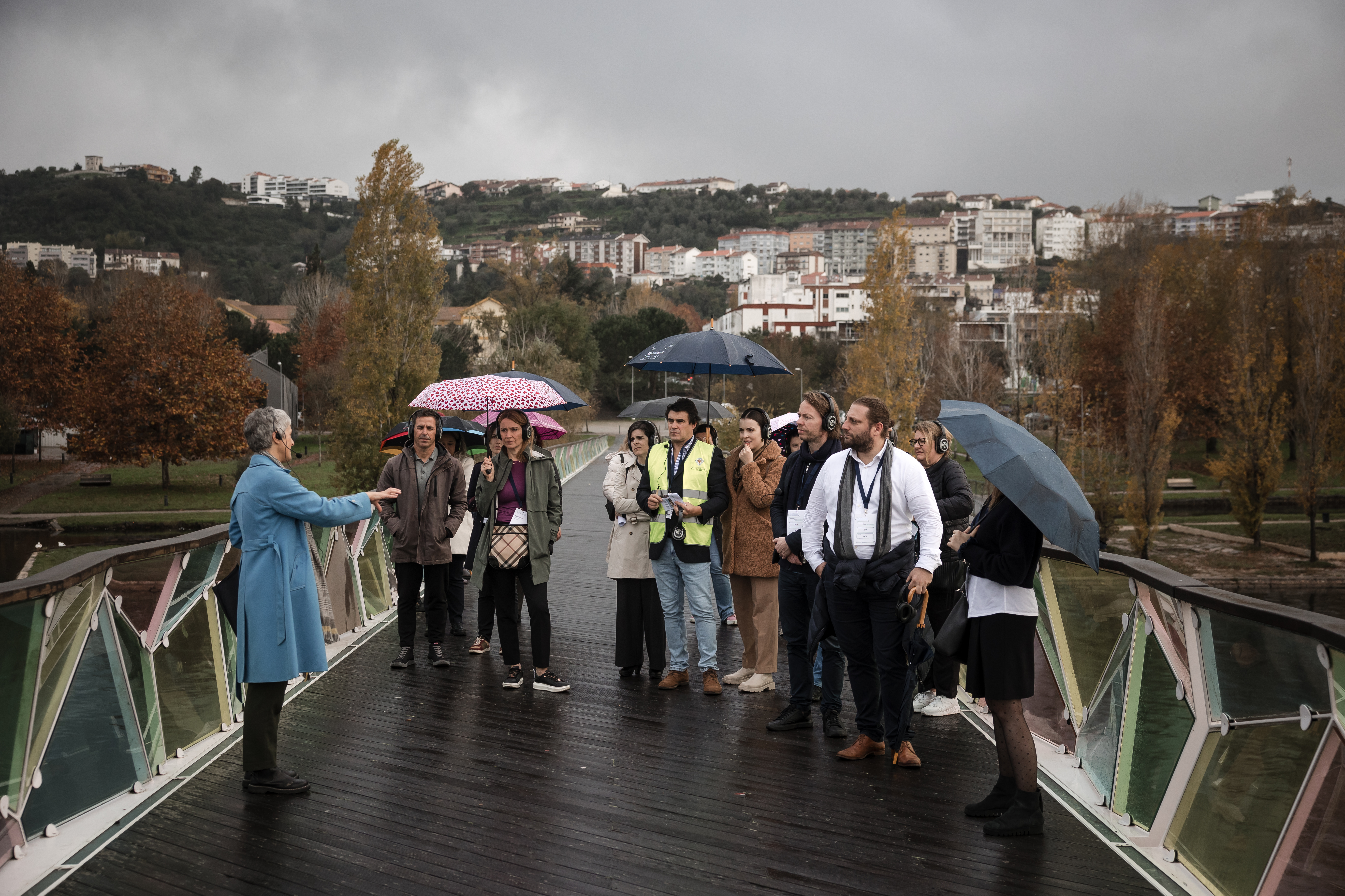 Visita de campo durante el Peer Review de Coimbra